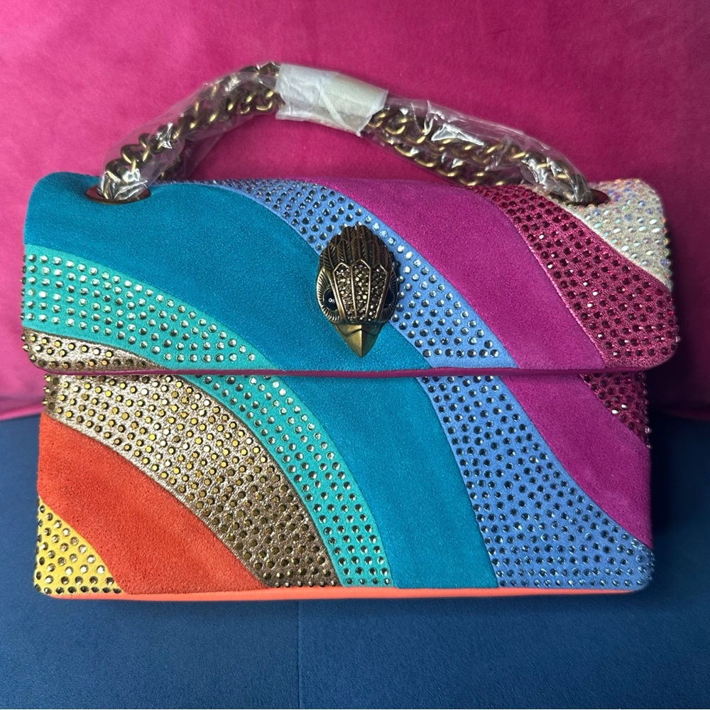 ❌SOLD❌ Kurt Geiger Multicolor Studded Satchel - Picture 10 of 10